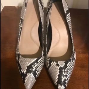Banana Republic Embossed snake heels